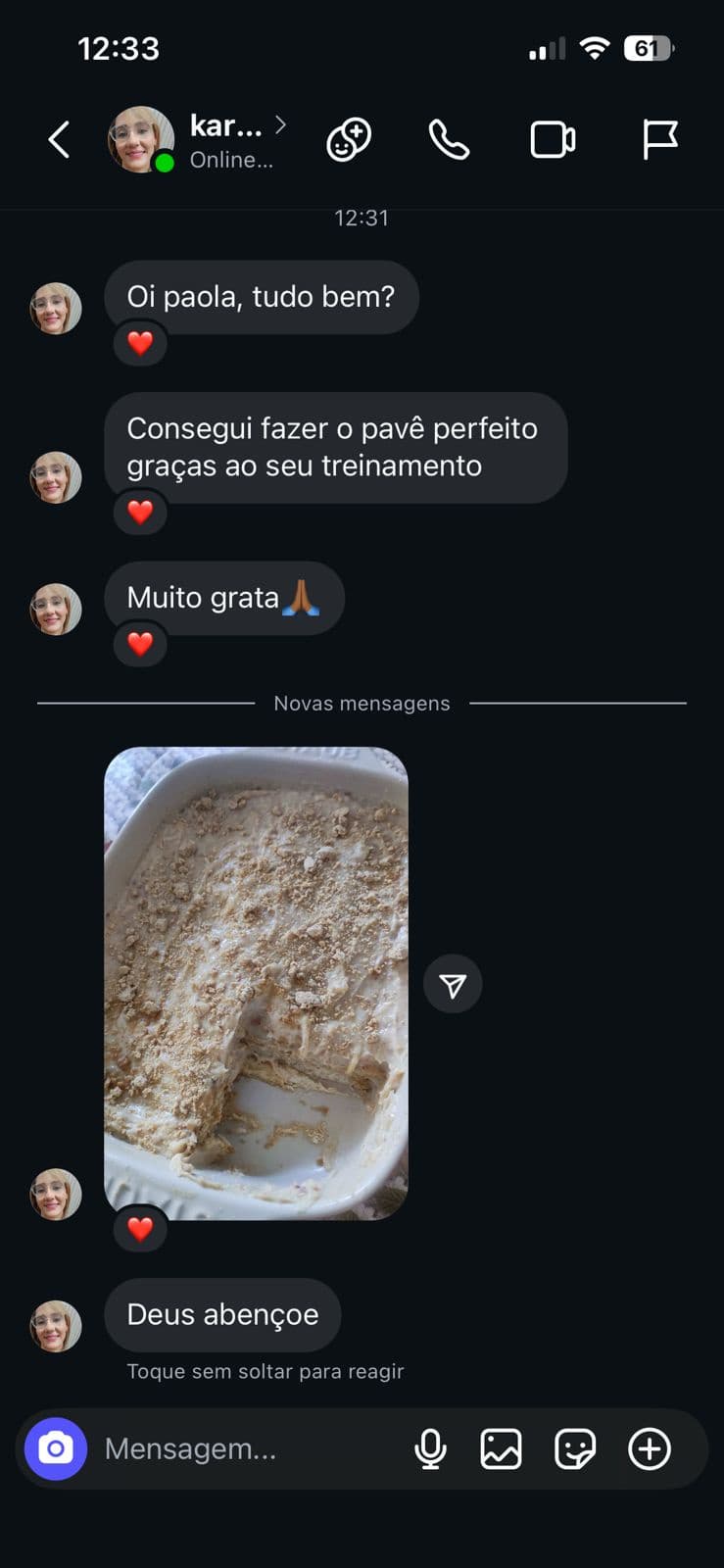 Testimonial screenshot 1